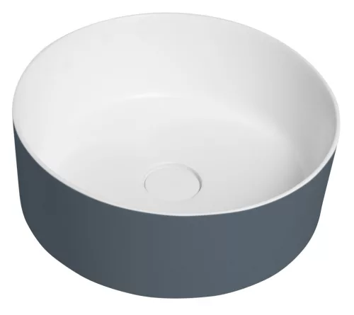 Mosdó, Sapho Thin pultra szerelhető rockstone mosdó, 38 cm, siena/matt fehér WN548-42