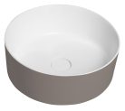 Mosdó, Sapho Thin pultra szerelhető rockstone mosdó, 38 cm, agila/matt fehér WN548-43