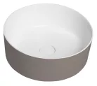 Mosdó, Sapho Thin pultra szerelhető rockstone mosdó, 38 cm, agila/matt fehér WN548-43
