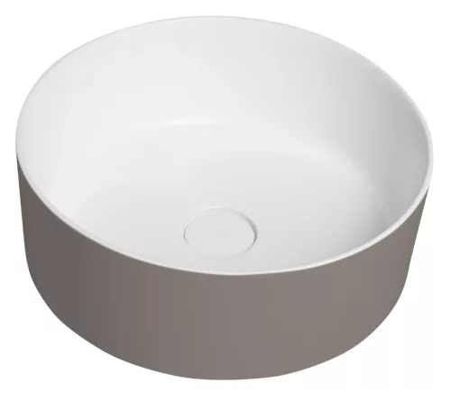 Mosdó, Sapho Thin pultra szerelhető rockstone mosdó, 38 cm, agila/matt fehér WN548-43