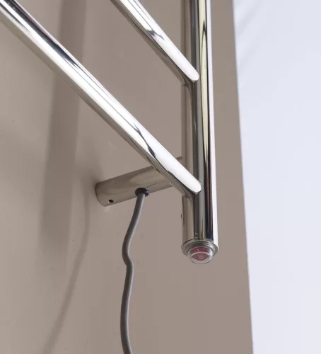 Egyenes radiátor,Sapho Redondo elektromos törölközőszárító 50x90 cm,75 W, inox ER220V