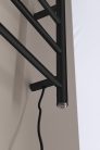 Egyenes radiátor, Sapho Redondo elektromos törölközőszárító 63x116 cm,130 W,fekete ER230BV