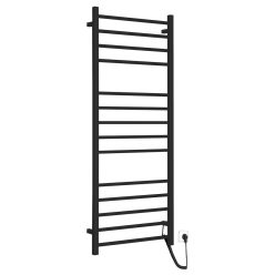   Egyenes radiátor, Sapho Eskinado elektromos törölközőszárító 60x150 cm,130 W, matt fekete ER450BV