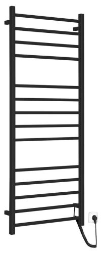 Egyenes radiátor, Sapho Eskinado elektromos törölközőszárító 60x150 cm,130 W, matt fekete ER450BV