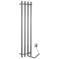   Egyenes radiátor, Sapho Papinado elektromos törölközőszárító 26,3x120 cm, 85 W, króm ER750