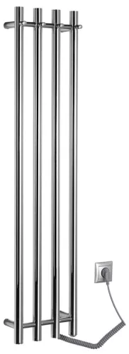 Egyenes radiátor, Sapho Papinado elektromos törölközőszárító 26,3x120 cm, 85 W, króm ER750