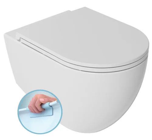 WC, Sapho Isvea Infinity Rimless fali wc 36,5x53 cm, fehér 10NF02004