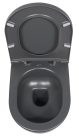 WC, Sapho Isvea Infinity Rimless fali wc 36,5x53 cm, antracit 10NF02004-2C