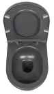 WC, Sapho Isvea Infinity Rimless fali wc 36,5x53 cm, antracit 10NF02004-2C