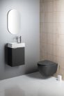 WC, Sapho Isvea Infinity Rimless fali wc 36,5x53 cm, antracit 10NF02004-2C