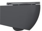WC, Sapho Isvea Infinity Rimless fali wc 36,5x53 cm, antracit 10NF02004-2C