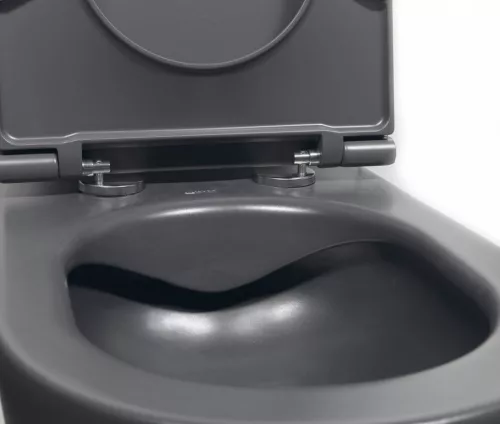 WC, Sapho Isvea Infinity Rimless fali wc 36,5x53 cm, antracit 10NF02004-2C
