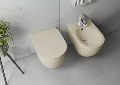 WC, Sapho Isvea Infinity Rimless fali wc 36,5x53 cm, elefántcsont 10NF02004-2K