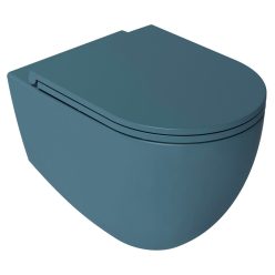   WC, Sapho Isvea Infinity Rimless fali wc 36,5x53 cm, benzin zöld 10NF02004-2P