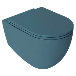   WC, Sapho Isvea Infinity Rimless fali wc 36,5x53 cm, benzin zöld 10NF02004-2P