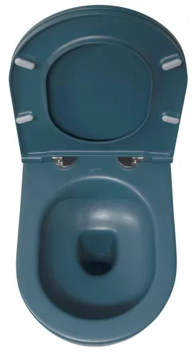 WC, Sapho Isvea Infinity Rimless fali wc 36,5x53 cm, benzin zöld 10NF02004-2P