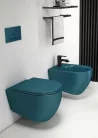 WC, Sapho Isvea Infinity Rimless fali wc 36,5x53 cm, benzin zöld 10NF02004-2P