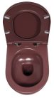 WC, Sapho Isvea Infinity Rimless fali wc 36,5x53 cm, gesztenyevörös 10NF02004-2R