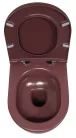 WC, Sapho Isvea Infinity Rimless fali wc 36,5x53 cm, gesztenyevörös 10NF02004-2R