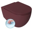 WC, Sapho Isvea Infinity Rimless fali wc 36,5x53 cm, gesztenyevörös 10NF02004-2R