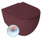 WC, Sapho Isvea Infinity Rimless fali wc 36,5x53 cm, gesztenyevörös 10NF02004-2R