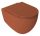 WC, Sapho Isvea Infinity Rimless fali wc 36,5x53 cm, terracotta 10NF02004-2U
