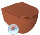 WC, Sapho Isvea Infinity Rimless fali wc 36,5x53 cm, terracotta 10NF02004-2U