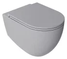 WC, Sapho Isvea Infinity Rimless fali wc 36,5x53 cm, szürke 10NF02004-2V