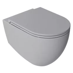   WC, Sapho Isvea Infinity Rimless fali wc 36,5x53 cm, szürke 10NF02004-2V