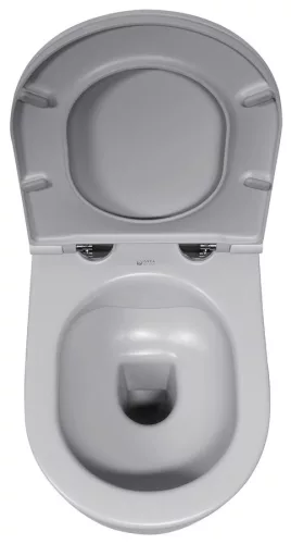 WC, Sapho Isvea Infinity Rimless fali wc 36,5x53 cm, szürke 10NF02004-2V