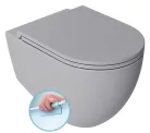 WC, Sapho Isvea Infinity Rimless fali wc 36,5x53 cm, szürke 10NF02004-2V
