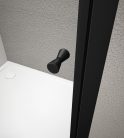 Zuhanykabin, Aqualine Agga Black zuhanykabin 90x90 matt fekete/transzparent BLF909