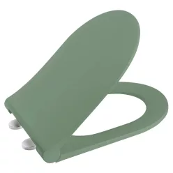   WC tető, Sapho Avva slim wc ülőke, soft-close, matt zöld 100787-128