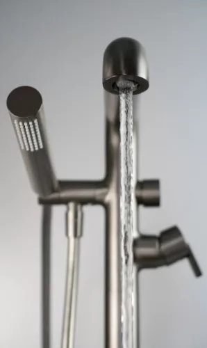 Kádtöltő csaptelep,Deante Silia kádtöltő csaptelep, szabadonálló, zuhanyszettel,titanium BQS_D17M