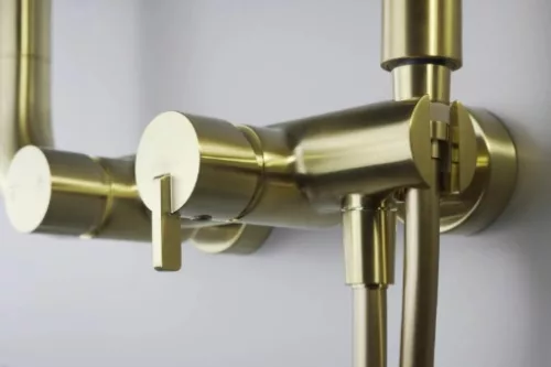 Zuhanyszett, Deante Silia zuhanyszett zuhany csapteleppel, szálcsiszolt arany NQS_R4XM