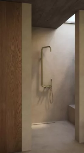 Zuhanyszett, Deante Silia zuhanyszett zuhany csapteleppel, szálcsiszolt arany NQS_R4XM