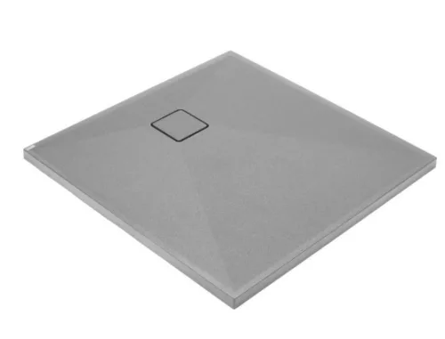 Zuhanytálca, Deante Correo szögletes, gránit zuhanytálca, metálszürke 90x90 KQR_S41B
