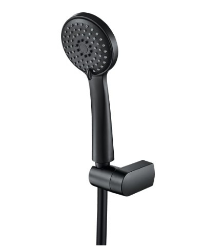 Zuhanyszett, Deante Boro zuhanyszett, 1 ponton rögzíthető, fekete NER_N41K