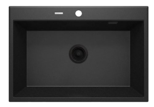 Mosogatótálca, Deante Eridan 1 medencés, gránit mosogató, grafit metál ZQE_G103