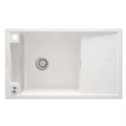   Mosogatótálca,Deante Magnetic 1 medencés+csepegtető, mágneses,gránit mosogató,alabástrom ZRM_A113