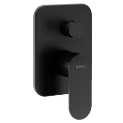   Falba süllyesztett csaptelep, Deante Alpinia zuhany csaptelep zuhanyváltóval, fekete BGA_N44P