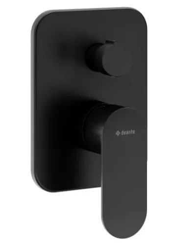 Falba süllyesztett csaptelep, Deante Alpinia zuhany csaptelep zuhanyváltóval, fekete BGA_N44P