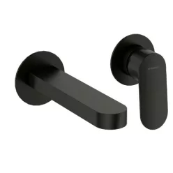   Falba süllyesztett csaptelep, Deante Alpinia mosdó csaptelep 2 lyukas, fekete BGA_N55L