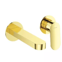   Falba süllyesztett csaptelep, Deante Alpinia mosdó csaptelep 2 lyukas, arany BGA_Z55L