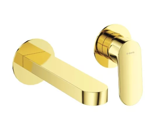 Falba süllyesztett csaptelep, Deante Alpinia mosdó csaptelep 2 lyukas, arany BGA_Z55L