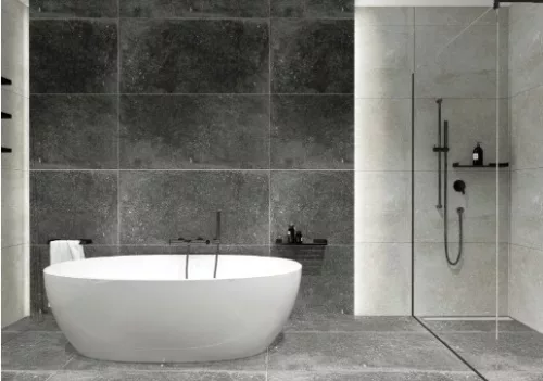 Falba süllyesztett csaptelep, Deante Arnika zuhany csaptelep zuhanyváltó nélkül,fekete BQA_N44L