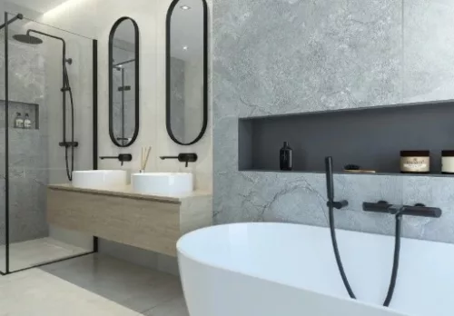 Falba süllyesztett csaptelep, Deante Arnika mosdó csaptelep, fekete BQA_N54L