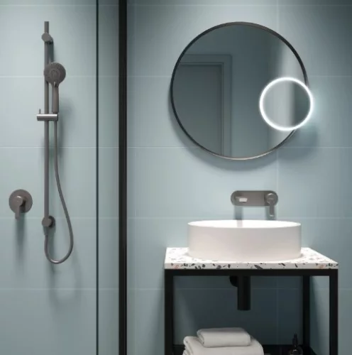 Falba süllyesztett csaptelep,Deante Arnika zuhany csaptelep zuhanyváltó nélkül,titanium BQA_D44L