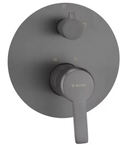 Falba süllyesztett csaptelep, Deante Arnika zuhany csaptelep zuhanyváltóval, titanium BQA_D44P