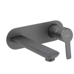   Falba süllyesztett csaptelep, Deante Arnika mosdó csaptelep, titanium BQA_D54L